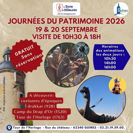 Journées du patrimoine - 19 & 20 septembre 2026